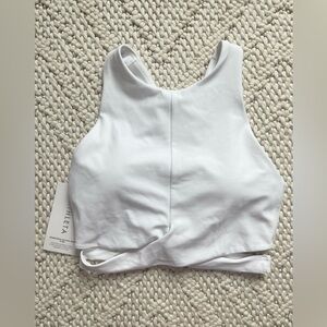 NWT•Athleta Conscious Cut Out Crop•White•Size S